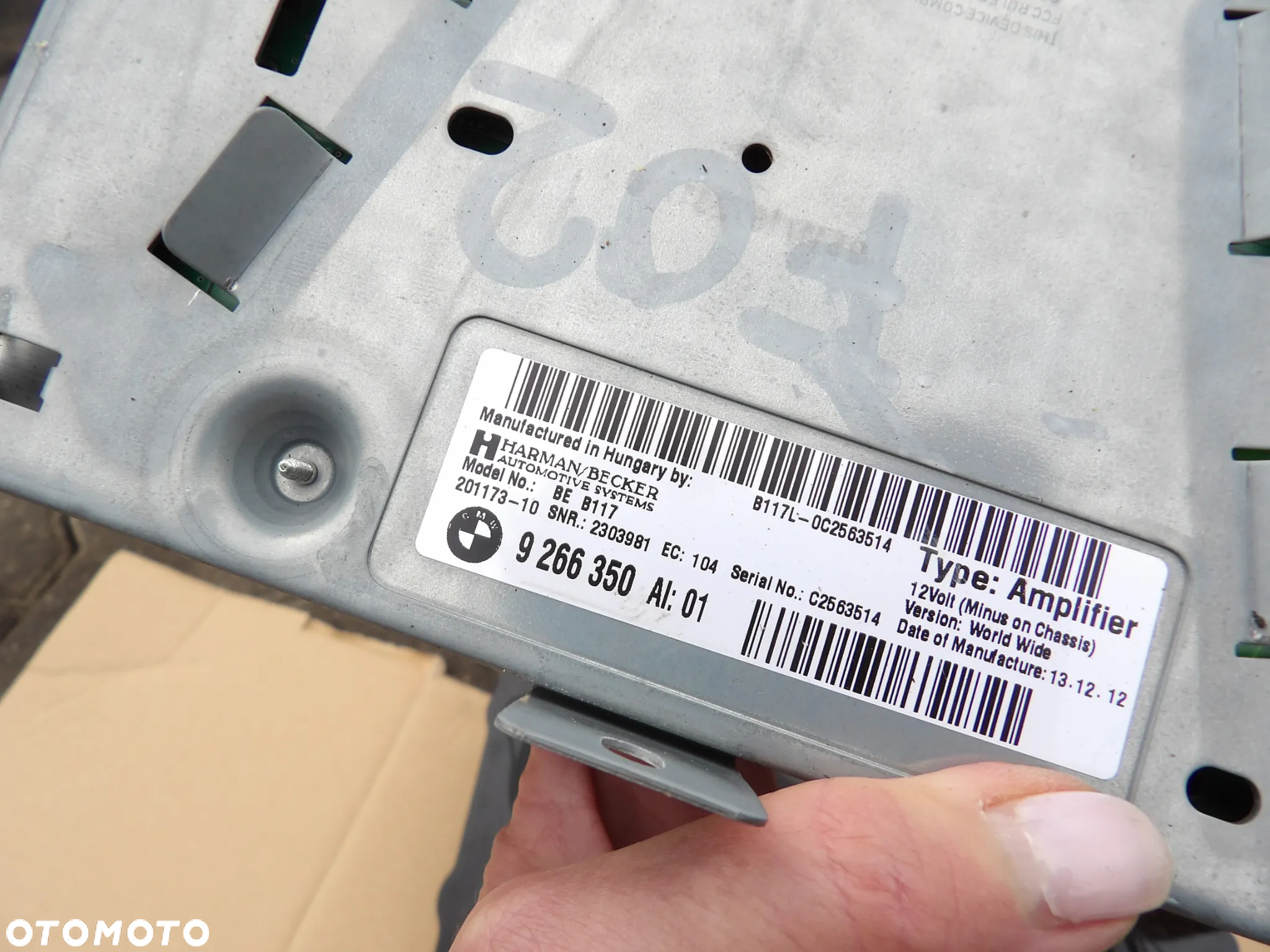 BMW - F02 - ZESTAW NAGŁOŚNIENIA HARMAN BECKER - WZMACNIACZ , GŁOŚNIKI - KOMPLET - 9240641  9266350  7862991  9227483 - 4