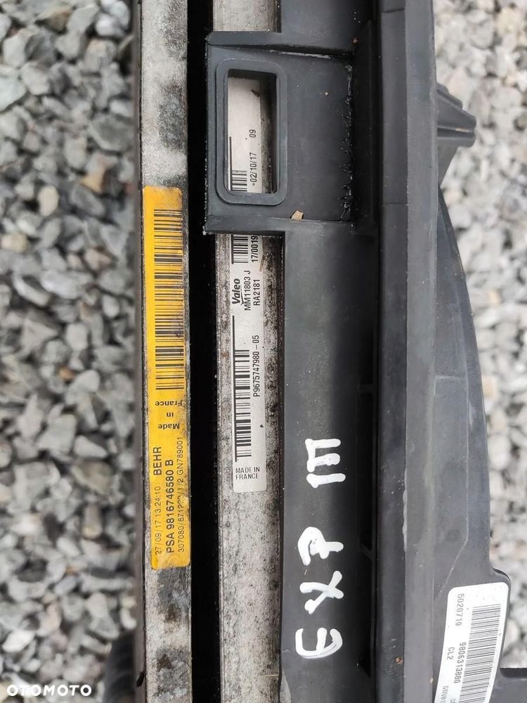 KOMPLET CHŁODNIC CHŁODNICE WENTYLATOR JUMPY EXPERT III 1.6 BLUE HDI 2016-23 - 7