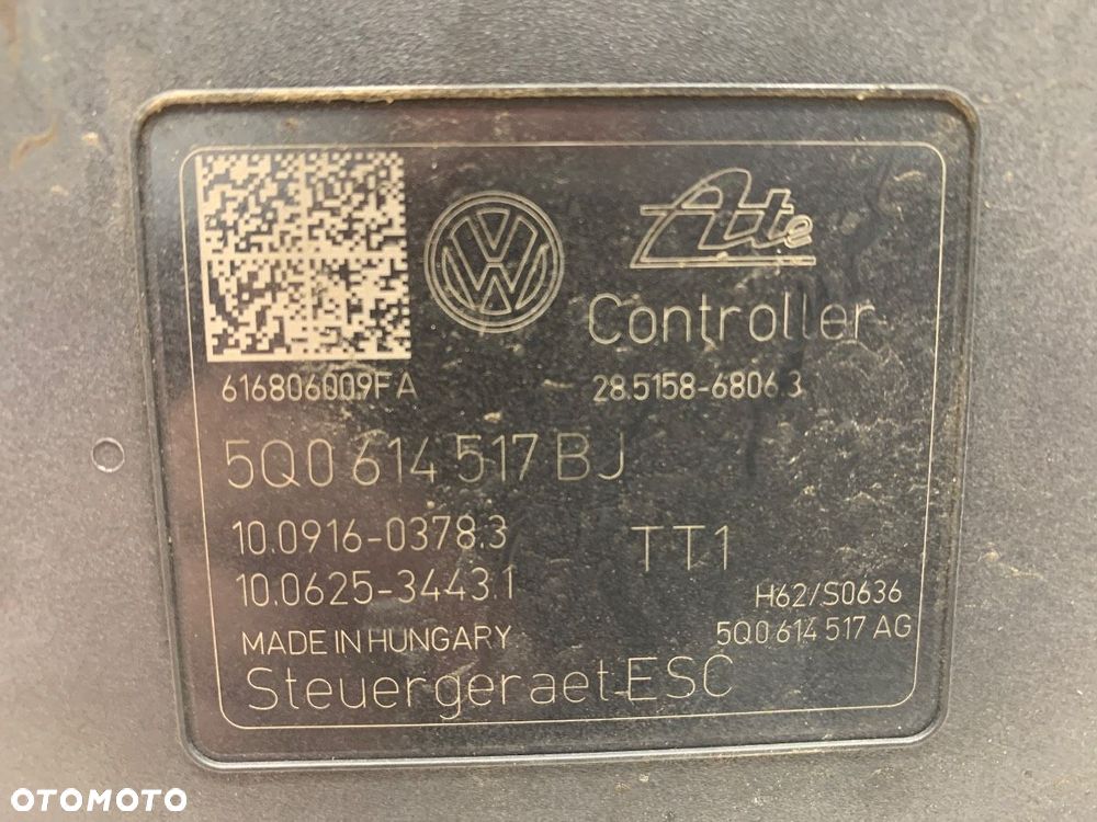 POMPA ABS  VW GOLF VII (5G1, BQ1, BE1, BE2) 2012 - 2022 1.6 TDI 81 kW [110 KM] olej napędowy 2013 - - 5