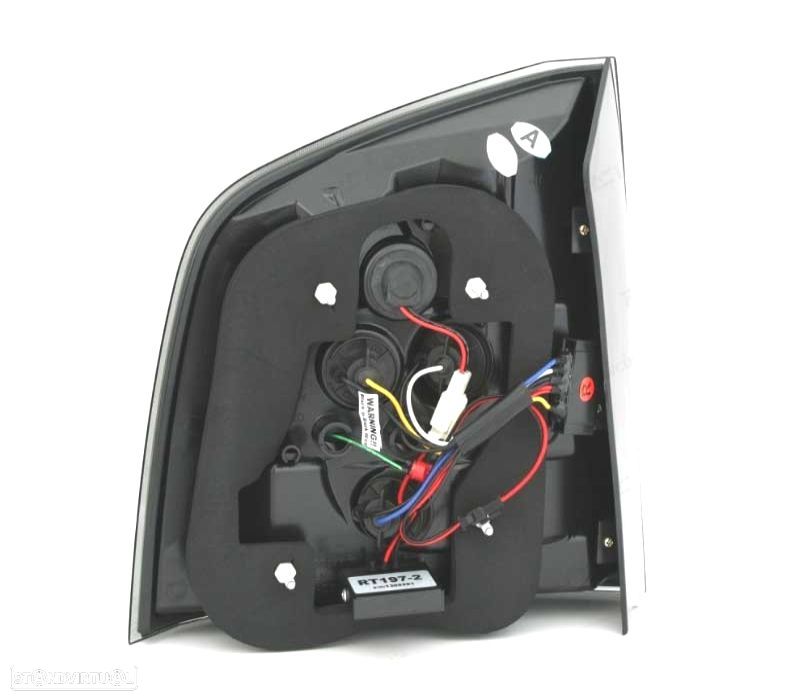 FAROLINS TRASEIROS LED SKODA OCTAVIA KOMBI 05-13 VERMELHO BRANCO - 2