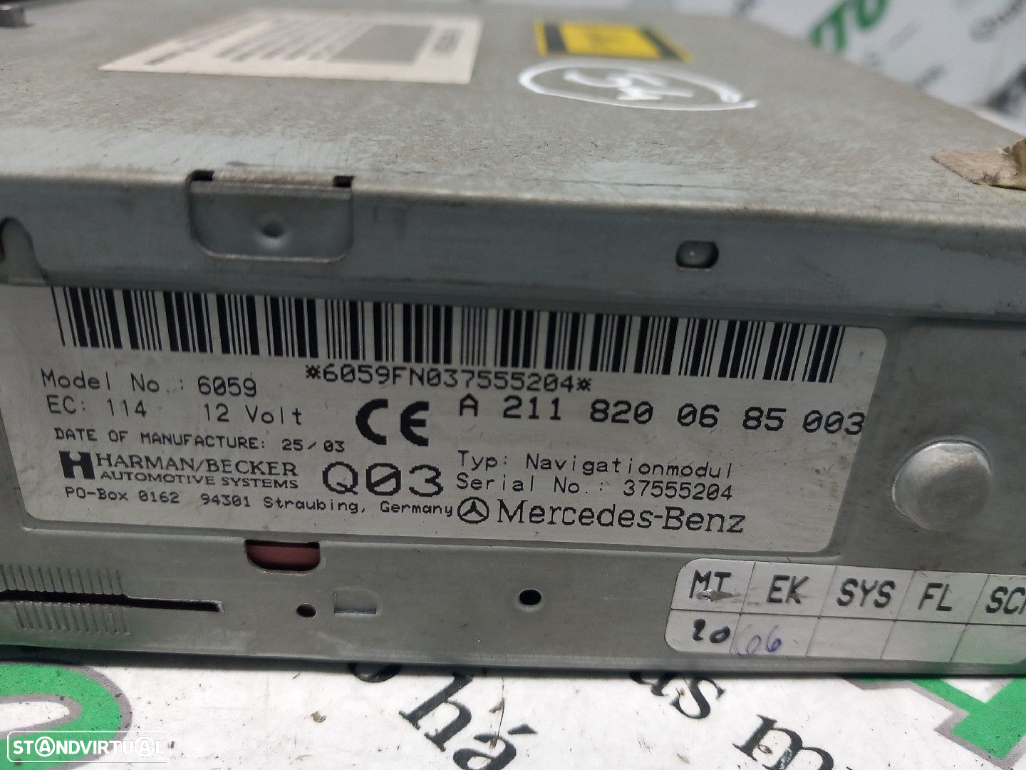 Caixa Cds / Leitor Cds / Dvd Mercedes-Benz E-Class (W211) - 5