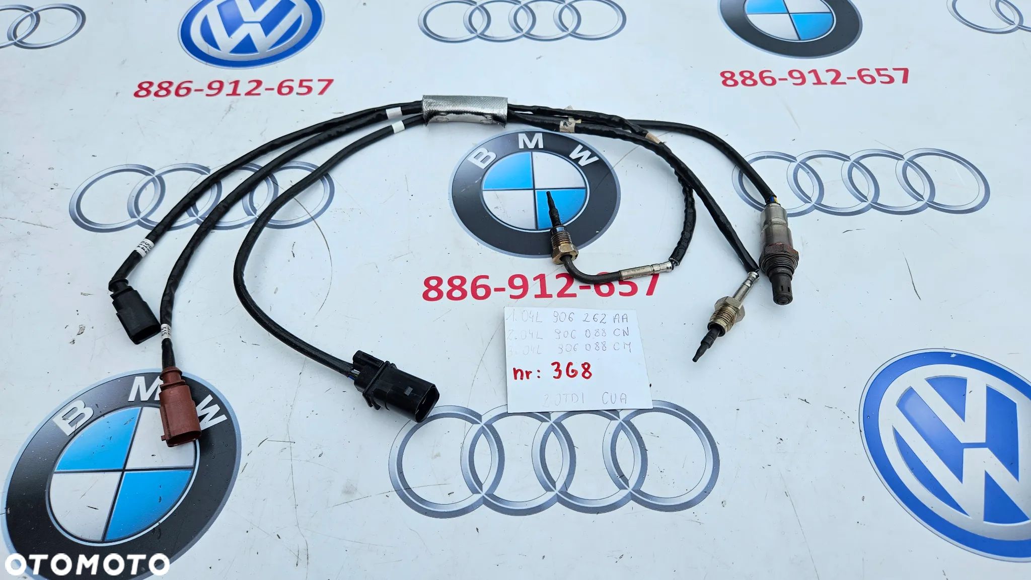 VW Passat B8 VW Arteon 2.0 TDI 240 KM CUA czujnik temperatury spalin Sonda Lambda 04L906262AA 04L906088CN 04L906088CM - 1