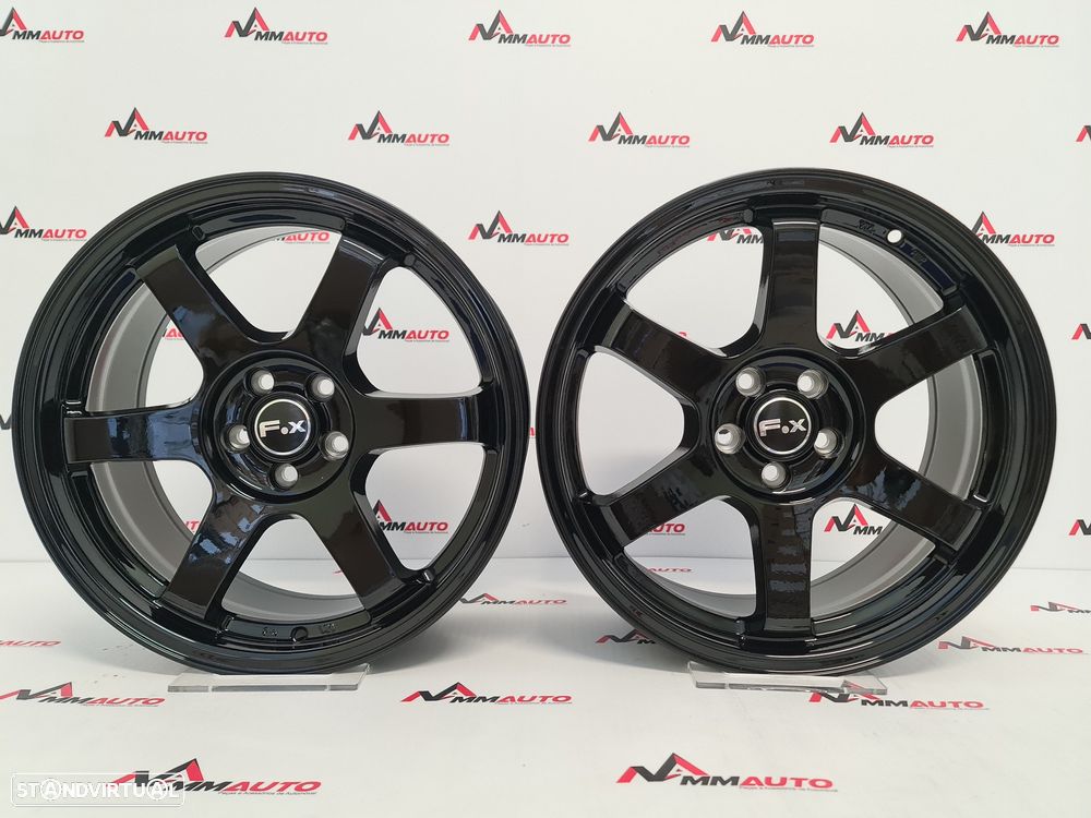 Jantes Fox PF1 Preto Brilho 17 (5x100) - 1