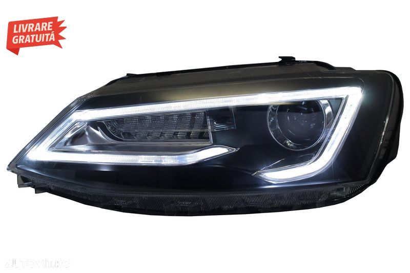 Faruri LED DRL VW Jetta Mk6 VI Non GLI (2011-2017) Semnal Dinamic Secvential Demon- livrare gratuita - 8
