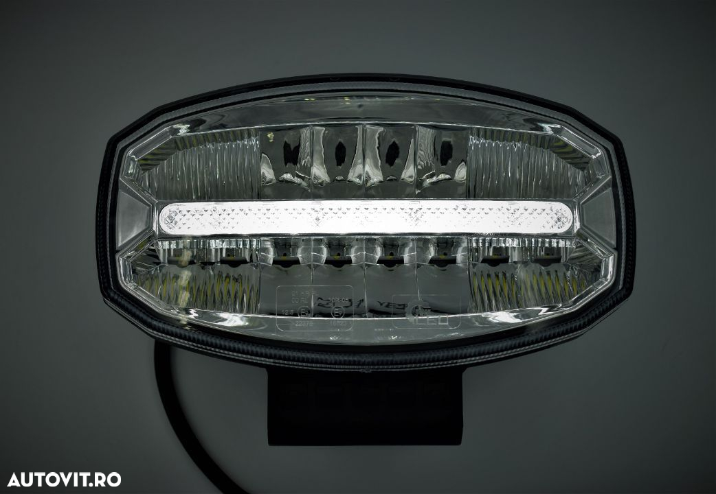 Proiector Full-Led, Pozitie si Faza Lunga Led, 12/24V, Dreptunghiular - Oval, 58W - 3
