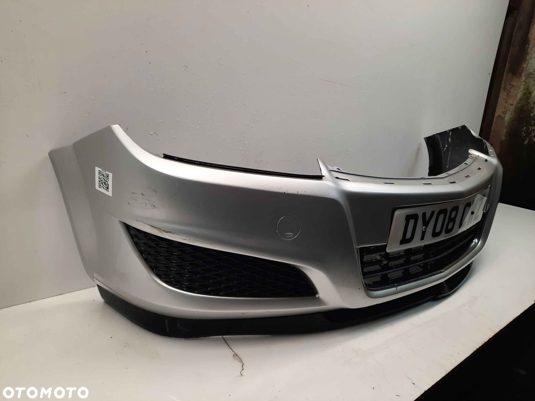 ^ ZDERZAK PRZÓD PRZEDNI OPEL ASTRA H 3 III LIFT FL Z157 SREBRNY - 5