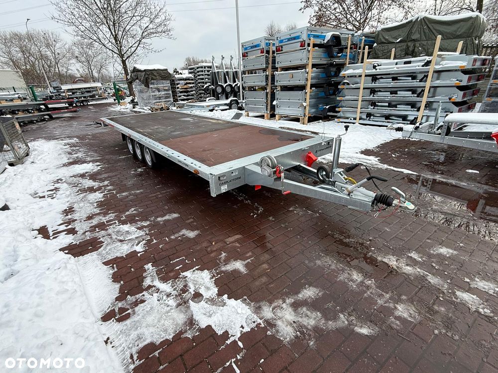 Martz Przyczepa Temared CARPLATFORM 6021/3 S 3,5T laweta platorma 6x2 3 osie najazdy koła r13c dostawa - 9