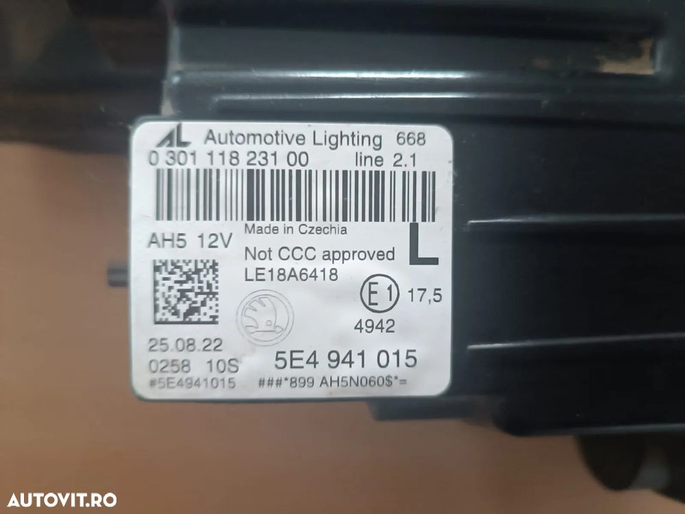 Far stanga full led Skoda Octavia 4 dupa 2020 cod 5E4941015 - 4