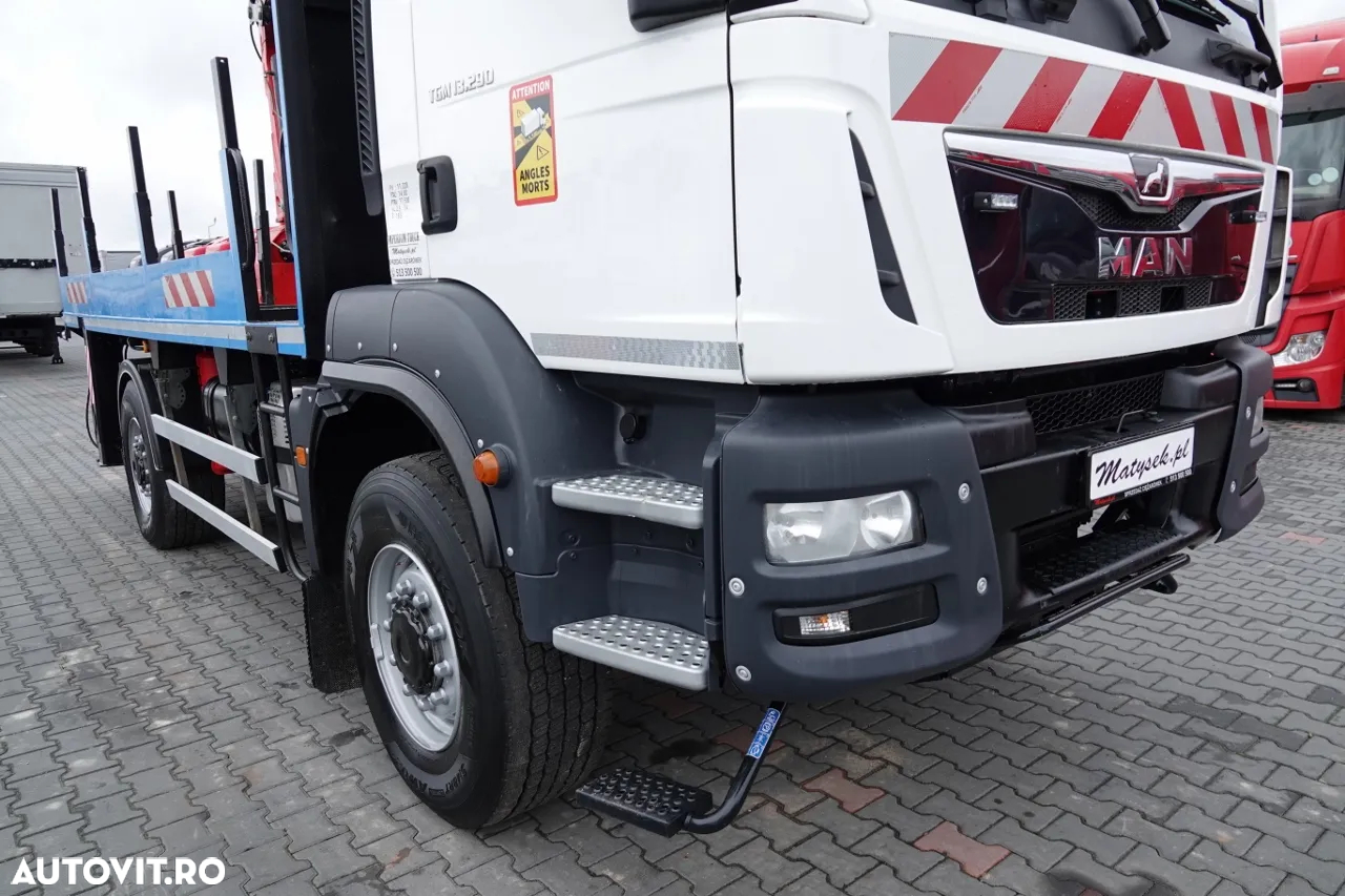 MAN TGM 13.290 / 4x4 / HDS HC 190 + GAMURIȚĂ 2 m / FORMAȚIE RICH / EURO 6 / MANUAL / AN 2019 - 10