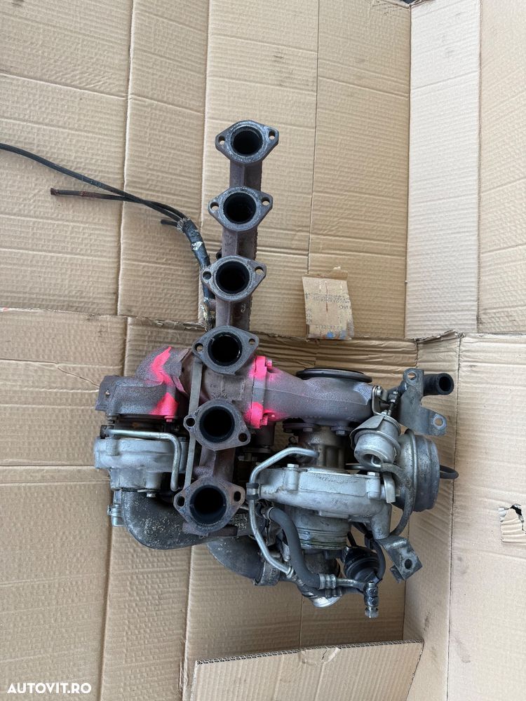 Set Turbine Biturbo BMW N57D30B (299/306 CP) – Complet cu Galerie – Garanție Bmw x5 x6 e70 e61 f01 740d 535dx f07 gt - 1