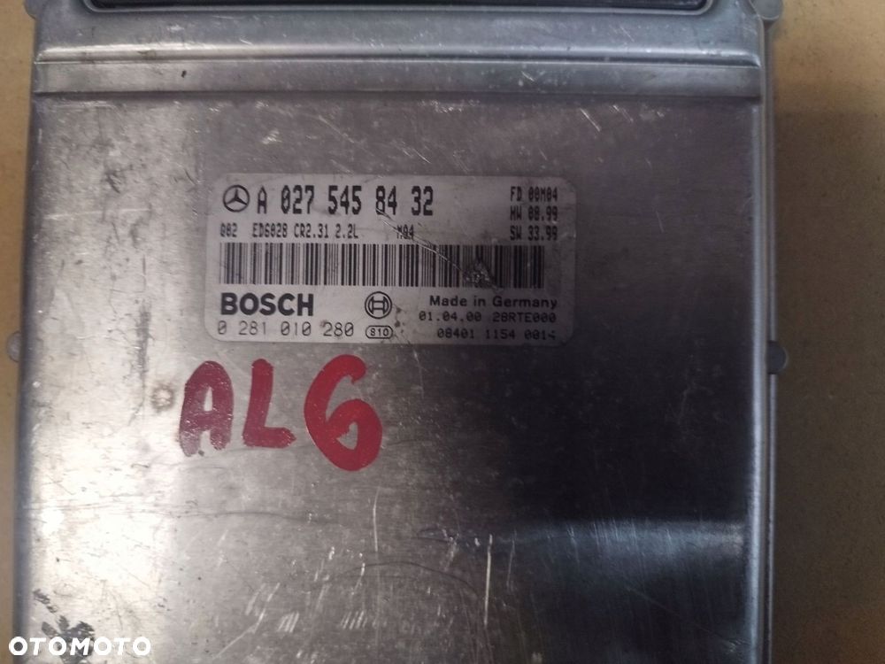 KOMPUTER STEROWNIK SILNIKA SPRINTER 2.2 CDI 00-06R A0275458432 - 2