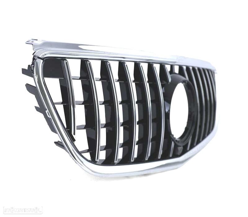 GRELHA FRONTAL MERCEDES CLASE V W447 14-19 LOOK AMG PRETO CROMADO - 2