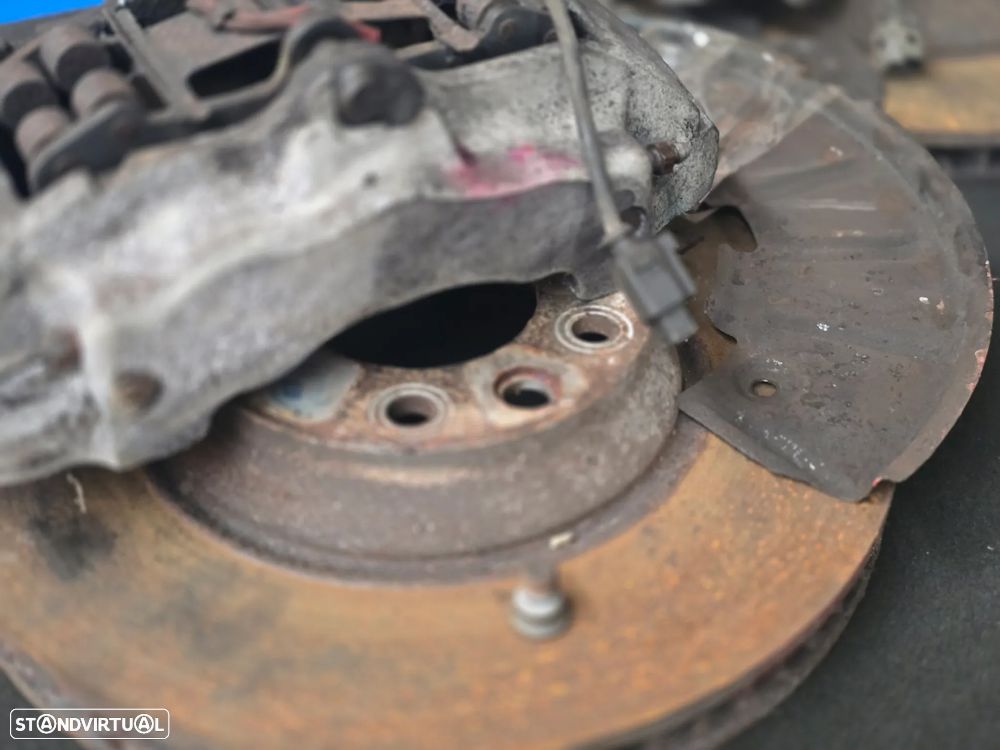 Conjunto Travões Frente ORIGINAL Brembo Audi Q7 4L 2006+ (Pinças + Discos + Proteções + Parafusos) - 5