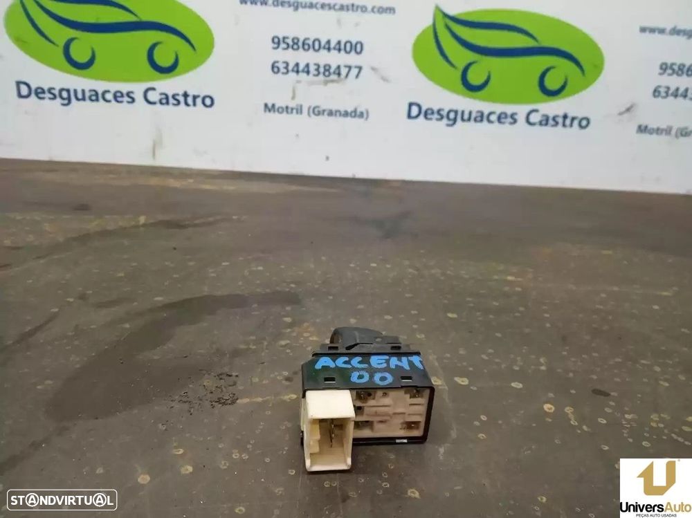 COMANDO ELEVADOR DE VIDRO TRASEIRO ESQUERDO HYUNDAI ACCENT II 2000 -621W04620 - 3