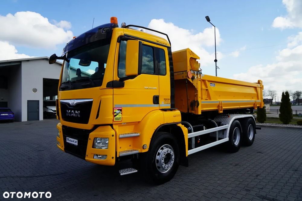 MAN TGS 33.440 / 6X4 / 2 STRONNA WYWROTKA / HYDROBURTA / BORDMATIC / AUTOMAT / EURO 6 - 12