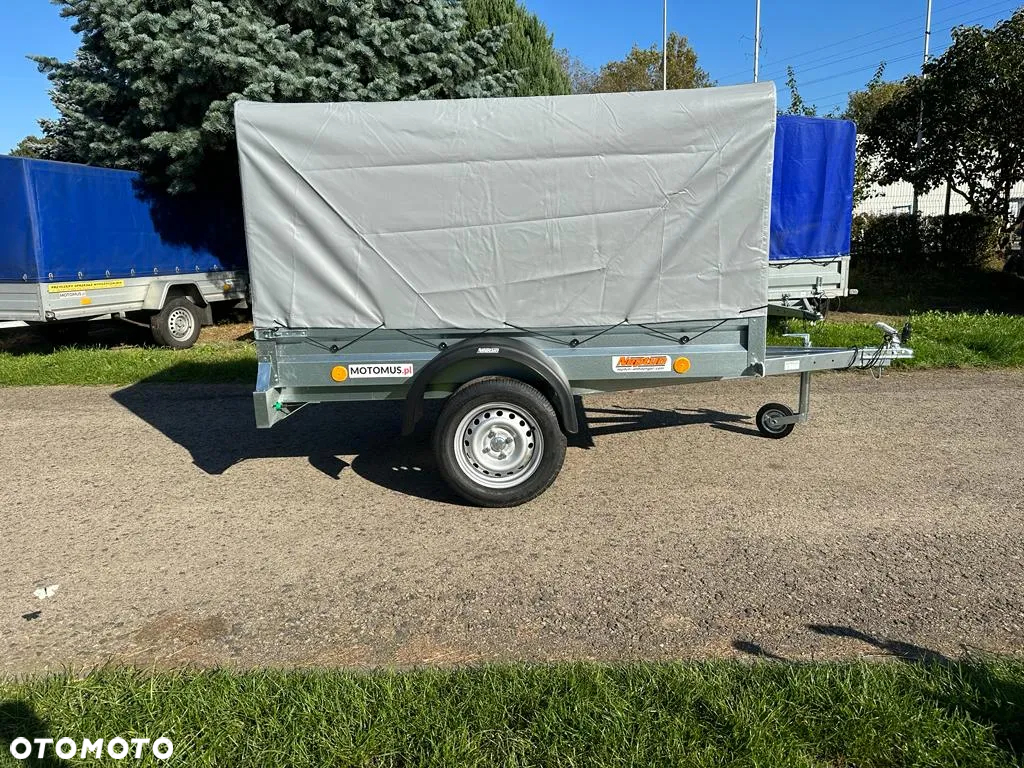 Neptun Przyczepa Neptun N7-202 202x114x30 ze stelażem i plandeką 80 cm 1 oś - 7