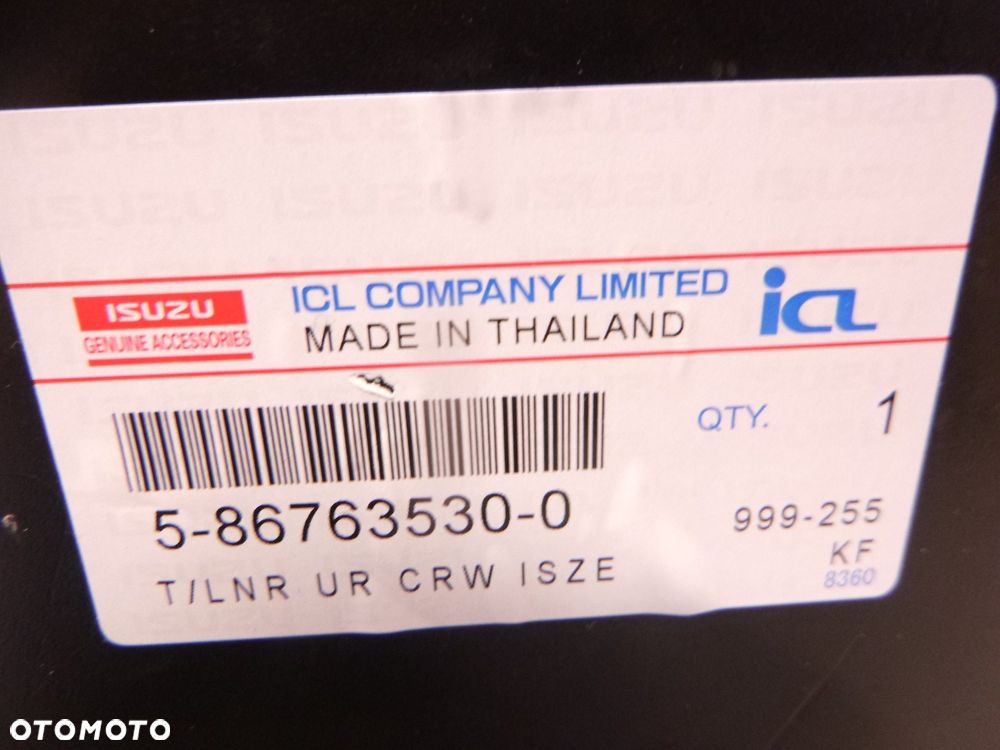 isuzu d-max tapicerka osłona klapy tył nowa oryginał - 3
