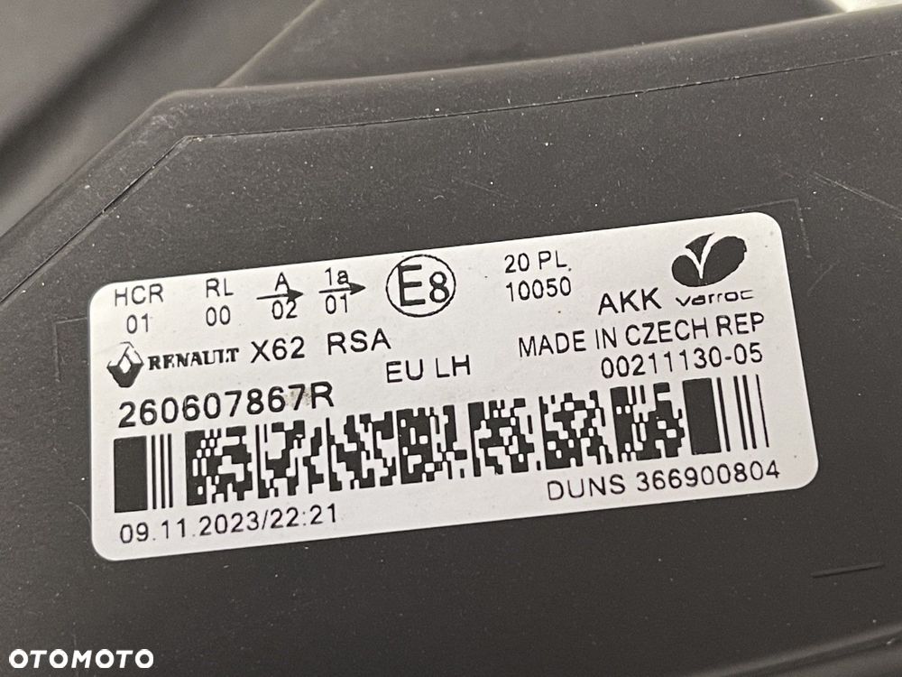 RENAULT MASTER 3 III LIFT IV 19- LAMPA LEWA REFLEKTOR LEWY LED IDEALNA ORYGINAŁ 260607867R - 4