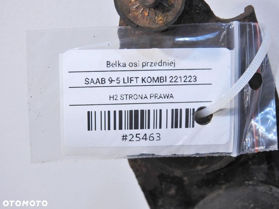 WÓZEK SANKI PRZÓD SAAB 9-5 - 8