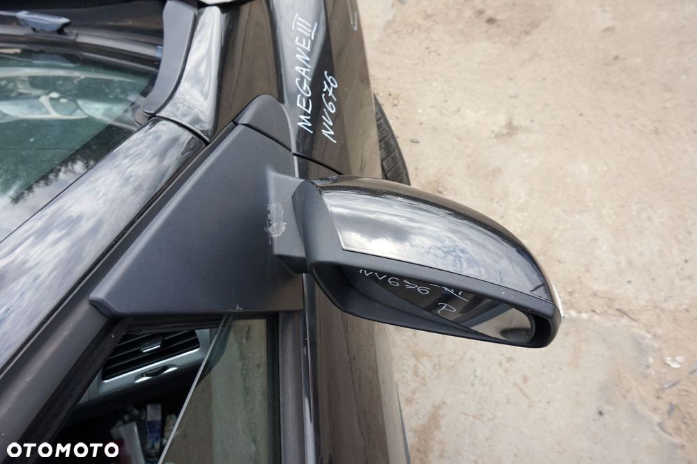 LUSTERKO ELEKTRYCZNE PRAWE MEGANE III PH1 NV676 SKŁADANE EL EU CZARNY RENAULT 2008-2010 - 4