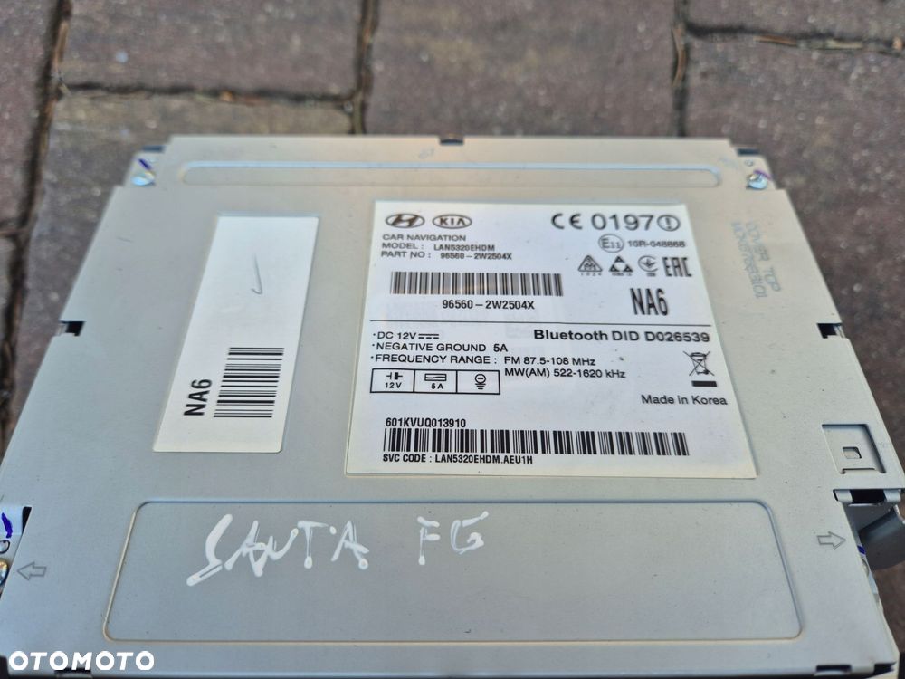 nawigacja hyundai santa fe iii lift 96560-2w2504x - 2