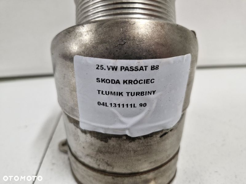 VOLKSWAGEN PASSAT B8 AUDI SEAT SKODA KRÓCIEC TŁUMIK TURBINY TURBO 04L131111L - 8