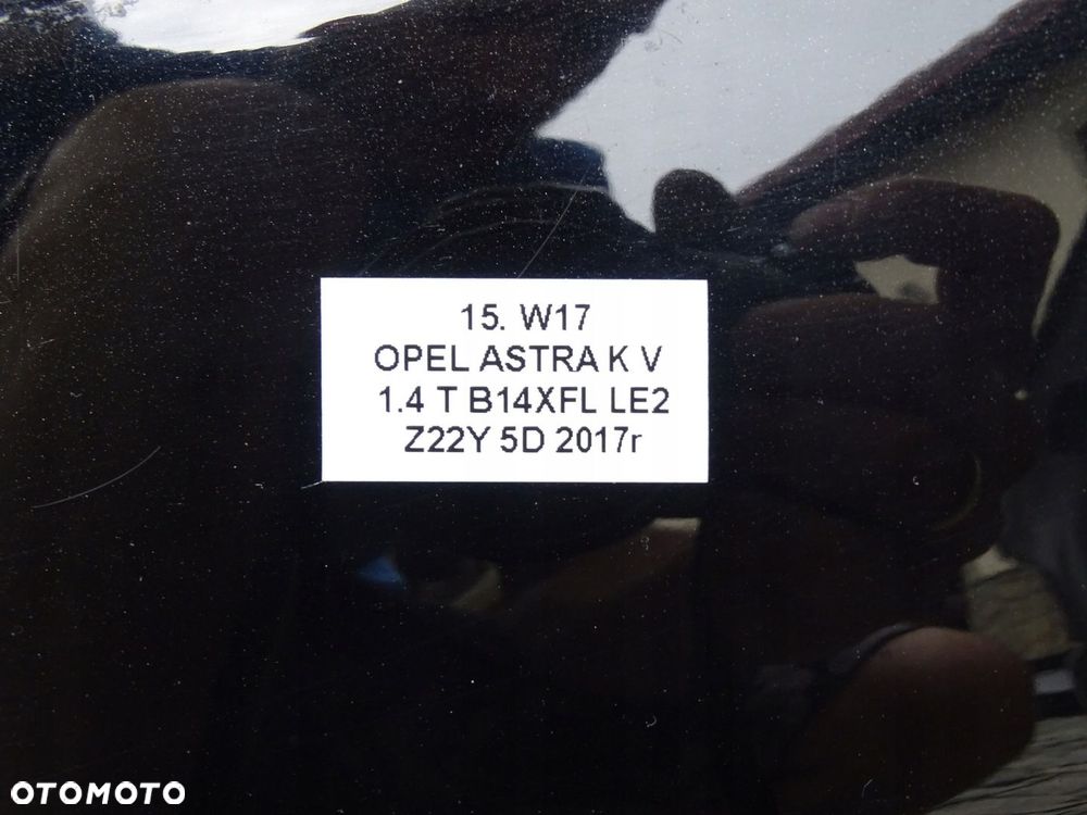 KLAPA TYŁ BAGAŻNIKA Z SZYBĄ OPEL ASTRA V K HB 5D 15-19r LAKIER Z22Y - 16