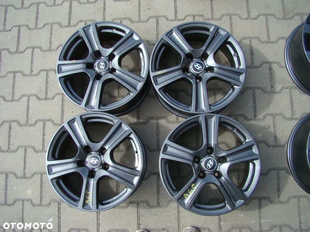 a65 5x114,3 Hyundai i30 i40 ix20 Elantra Kona Santa Fe Tuscon 7Jx16 - 1