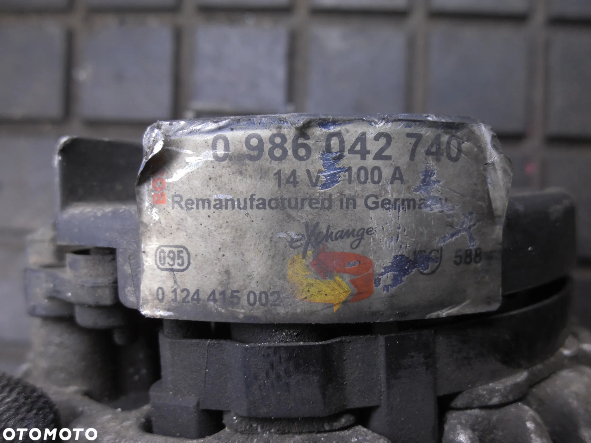 OPEL ASTRA G 1.6 16V ALTERNATOR 0986042740 100A - 3