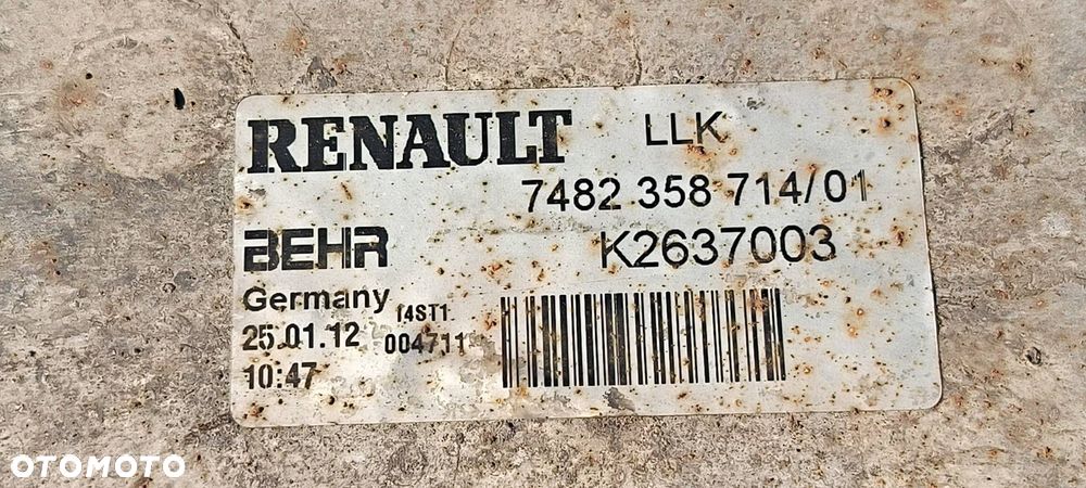 CHŁODNICA WODY RENAULT PREMIUM 460 DXI 7482358714/01 - 5