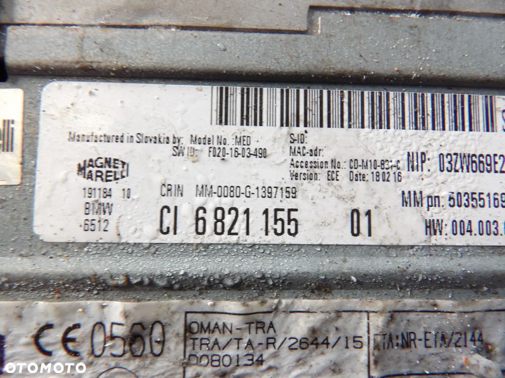 BMW - F45,F39,F22 - RADIOODTWARZACZ - CD - 6821155 - 3