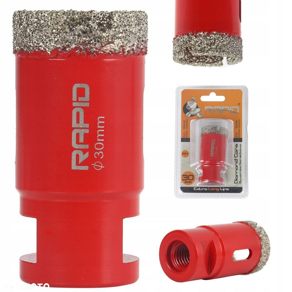 OTWORNICA DIAMENTOWA wiertło wolframowe 30 mm M14 - 1