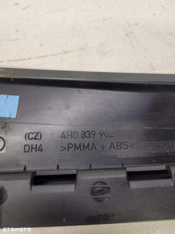 LISTWA OSŁONA DRZWI PRAWY TYŁ AUDI A8 D4 4H0839902 - 5