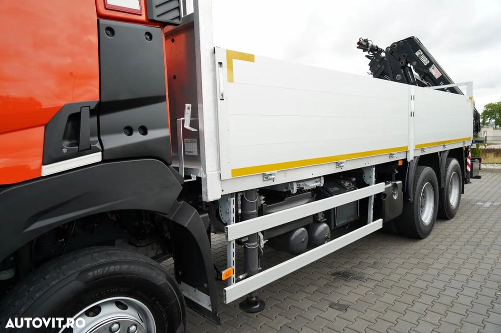 Renault K 380 / 6X4 / LIVRARE 6,2 M / + HIAB 166 ES-4 / CAPACITATE MAXIMĂ DE RIDICARE 6.500 KG / ATINGEREA 12,3 M / ROTATOARE / RADIOCOMANDĂ / IMPORTAT - 15