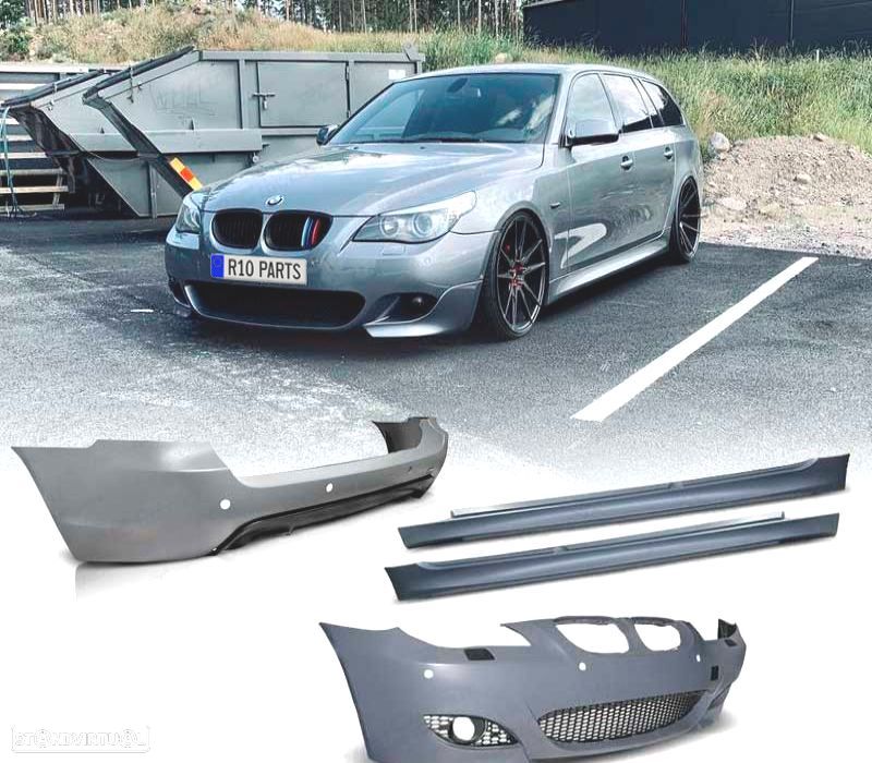 KIT CARROÇARIA BMW E61 TOURING 07-10 LOOK M PDC - 1
