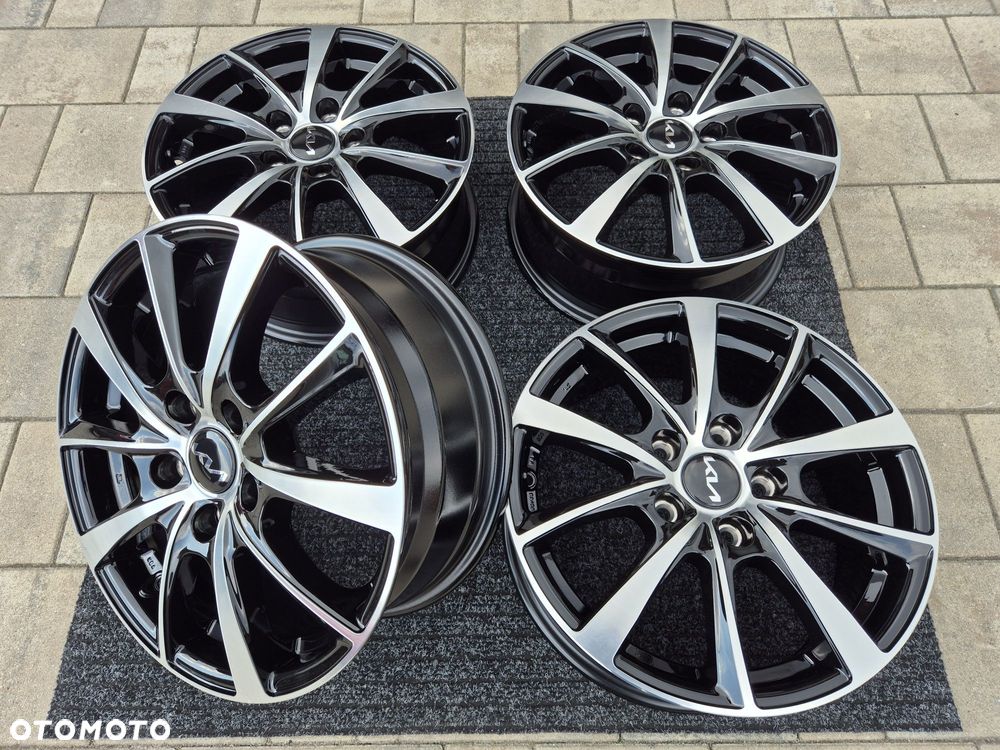 KIA 16 " Felgi Nowe 5x114,3 Ceed Cerato Soul Pro Cee'd alufelgi Czarny / Poler - 7