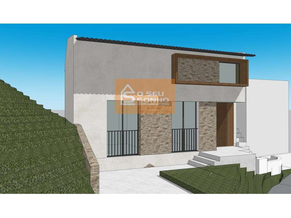 Moradia T2 com Projeto Aprovado com Piscina na Serra - Grande imagem: 2/25