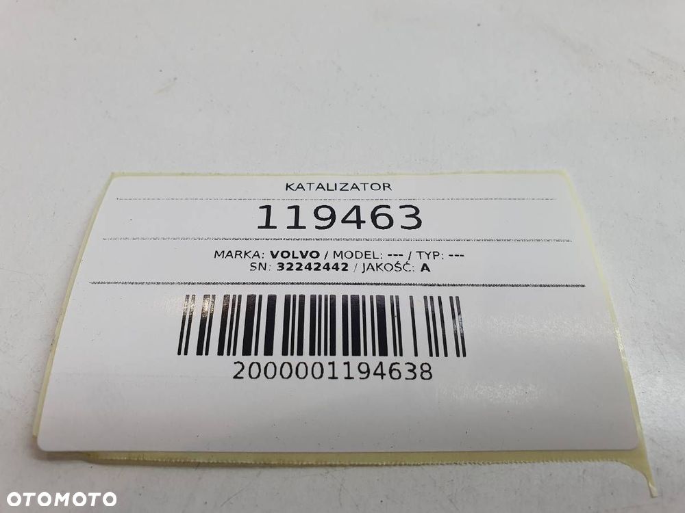 KATALIZATOR TŁUMIK VOLVO V90 S90 S60 III 32242442 2.0 T5 - 6