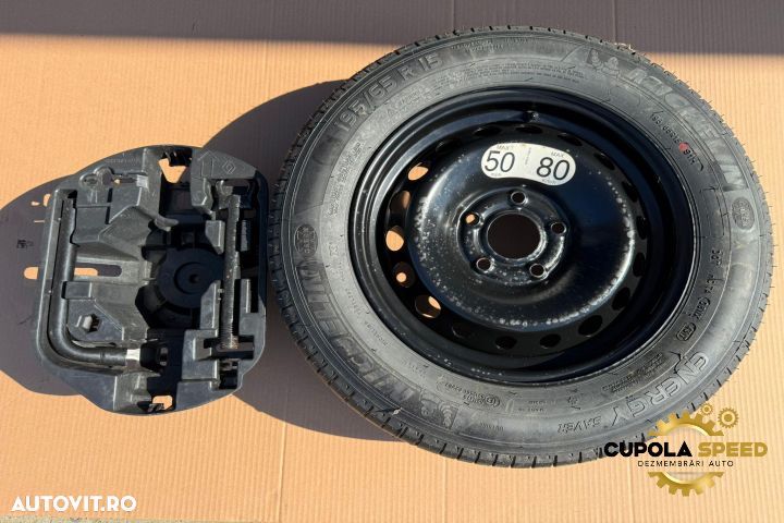 Kit roata rezerva (cric cheie suport )195/65/R15 Renault Clio 4 [face - 2