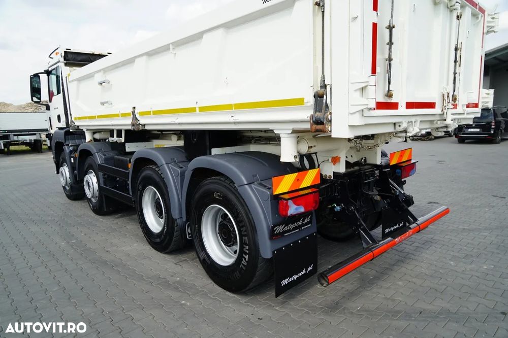 MAN TGS 35.400 / 8X4 / BASCUNĂ CU 2 LATE / HIDROBORTA / BORDMATIC / AUTOMAT / EURO 5 EEV - 19