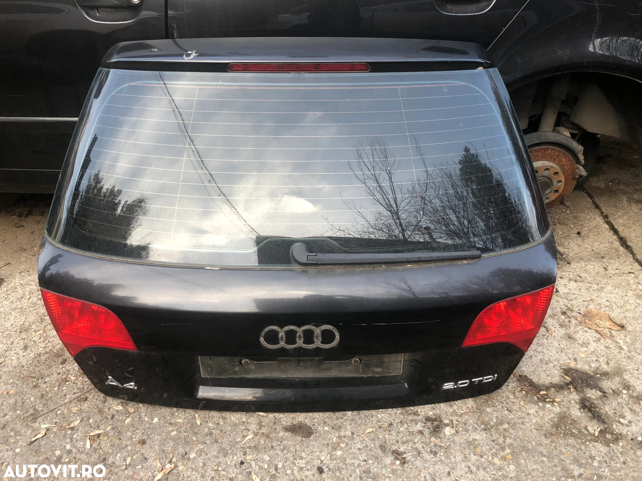 Haion spate complet cu luneta Audi A4 B7 break negru - 6