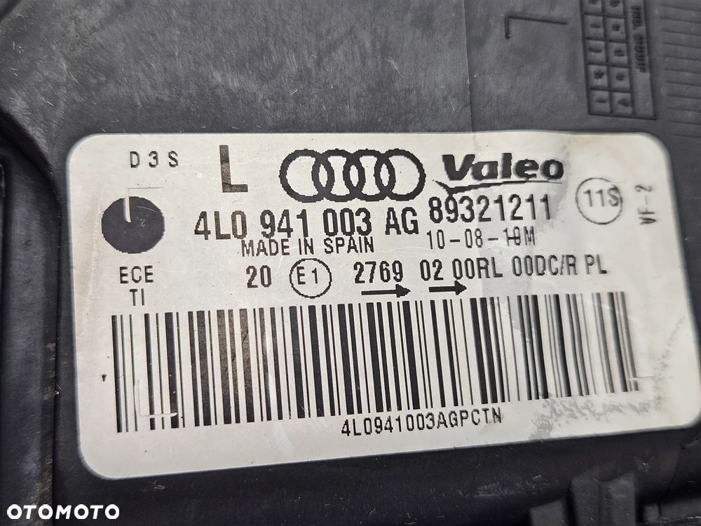 AUDI Q7 4L LIFT 09-15R LAMPA PRZOD XENON PRAWA 4L0941004AG LEWA 4L0941003AG UK - 19