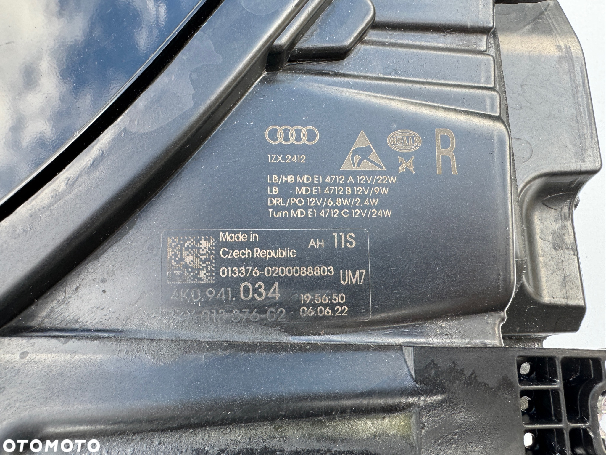Lampa przednia reflektor FULL LED 4K0941034 AUDI A6 C8 4K EU - 4
