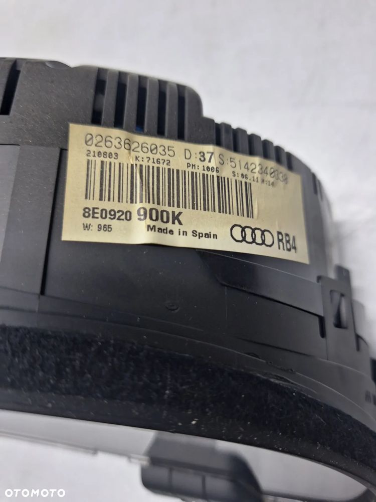 LICZNIK ZEGARY 8E0920900K - AUDI A4/B6 1,9 TDI / EUROPA - 4