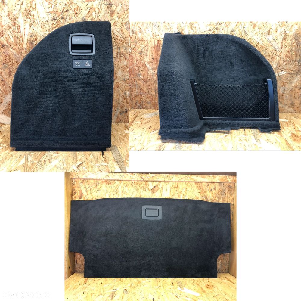 BOCZEK BAGAŻNIKA PODŁOGA BMW E91 CZARNA - 1