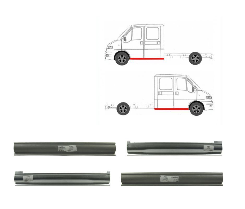 Próg Progi Reperaturka Ducato 94 - 06 Podwójna / Dubel / Dopel Kabina - 3