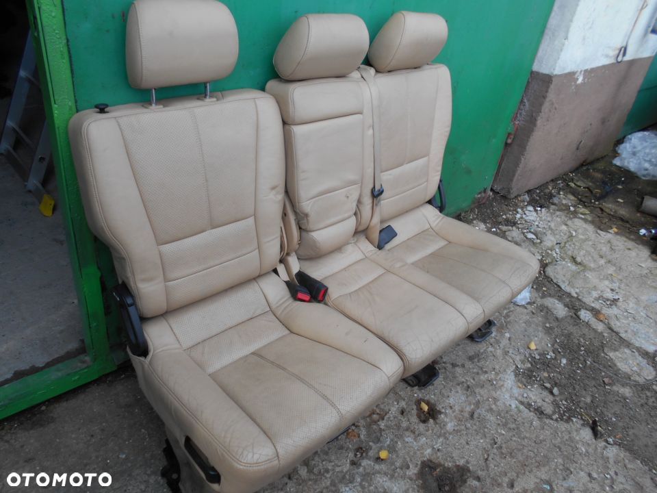 Mercedes ML W163 siedzenia kanapa tyl skory - 4