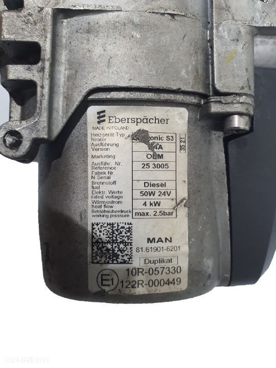 OGRZEWANIE POSTOJOWE EBERSPACHER HYDRONIC S3 MAN TGS TGX EURO 6 81619016201 - 5