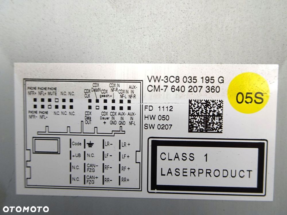 radio cd volkswagen golf vi - 7