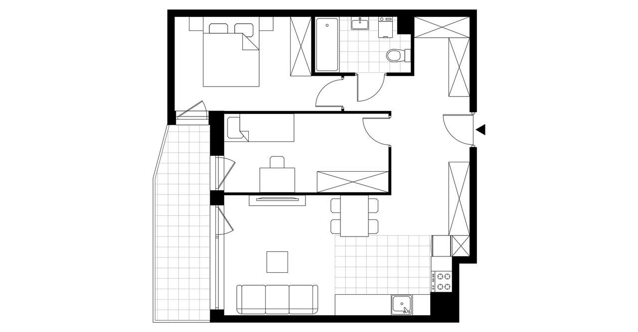 3-pokojowe mieszkanie 61m2 + balkon Bez Prowizji - Pełny obrazek: 4/11